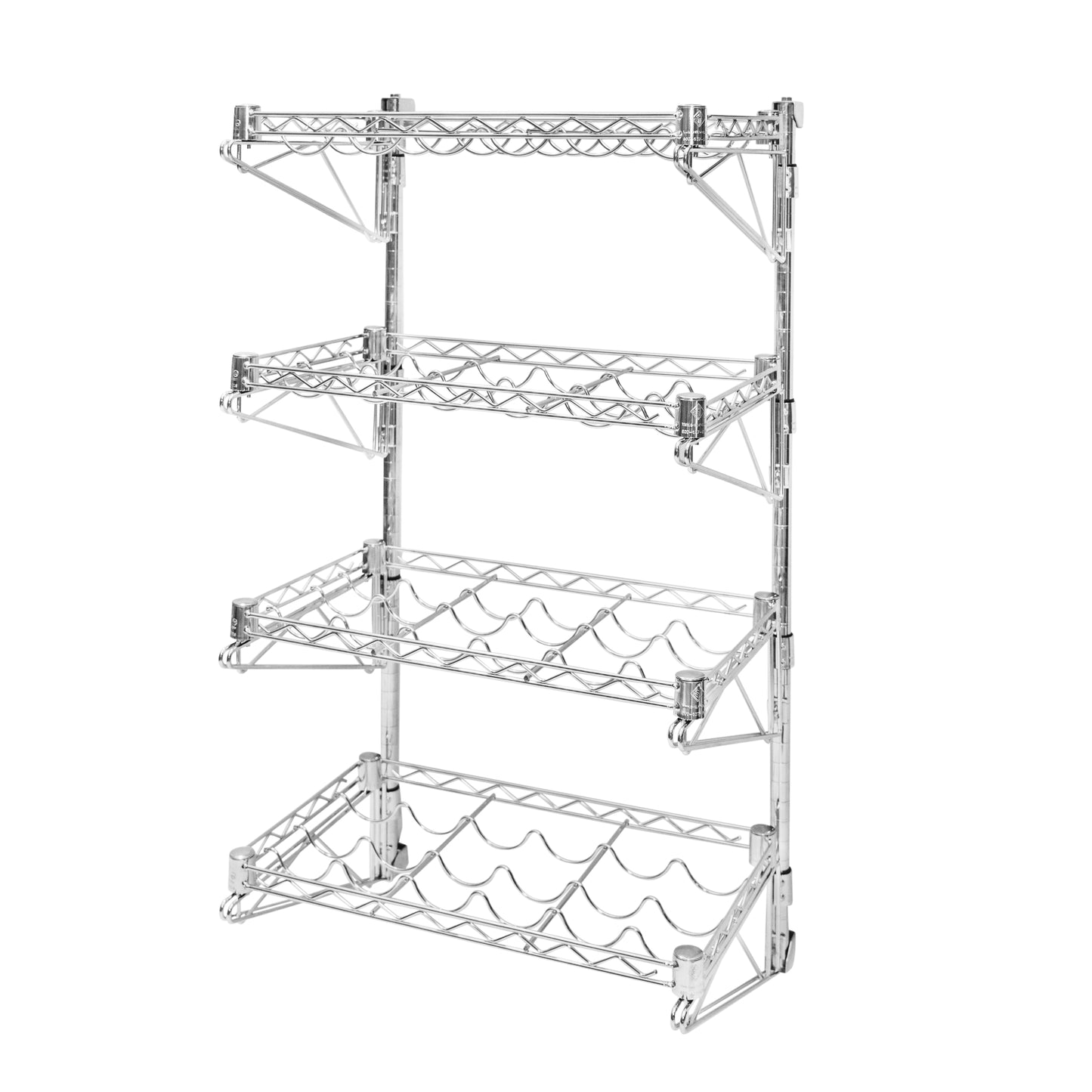 Wall Mounted Wine Racks with 4 Shelves