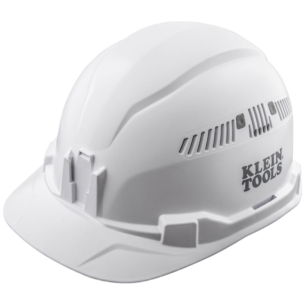 Klein Hard Hat, Vented, Cap Style, White (60105)