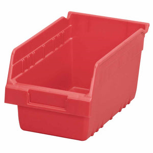 6" ShelfMax Akro Bins - Red