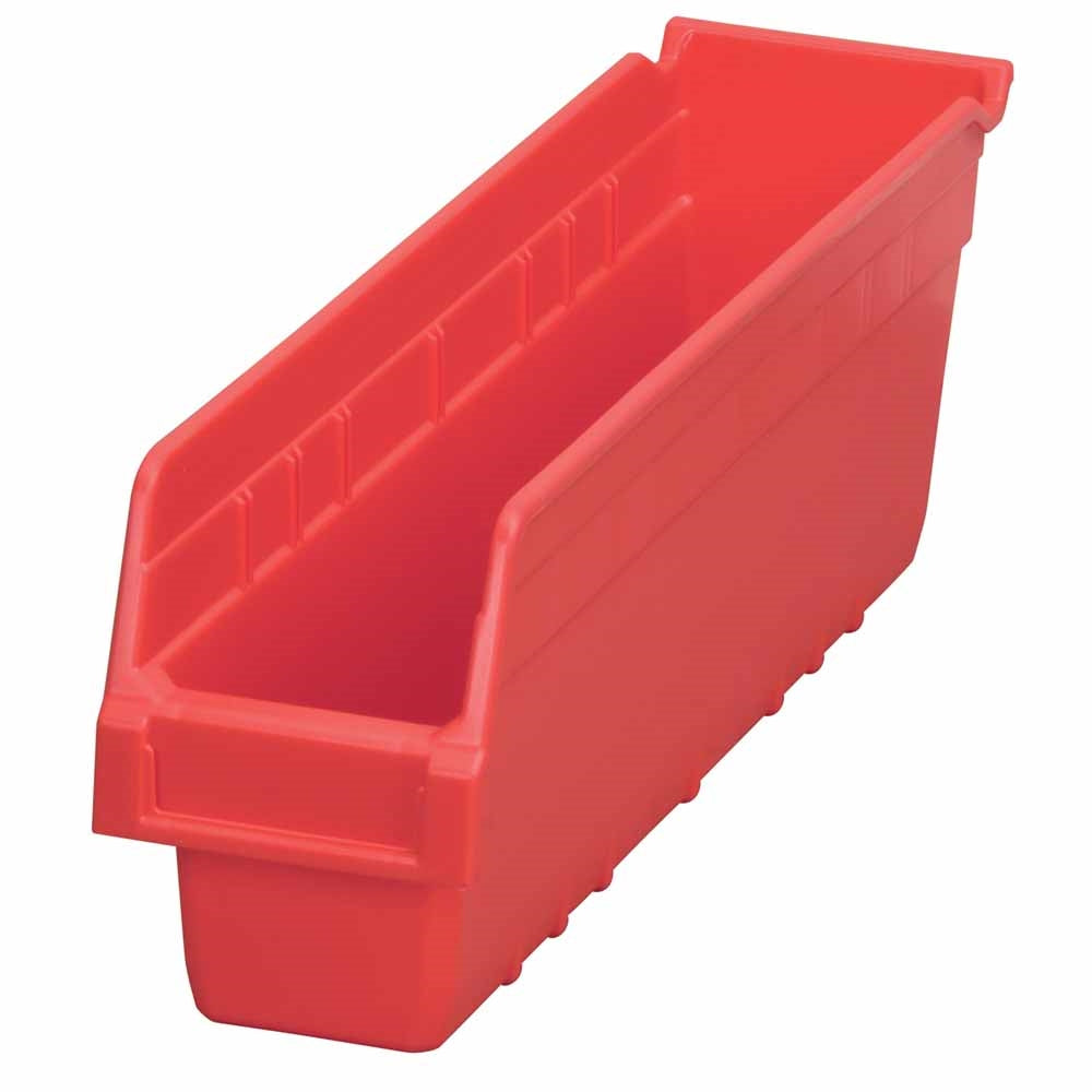 6" ShelfMax Akro Bins - Red