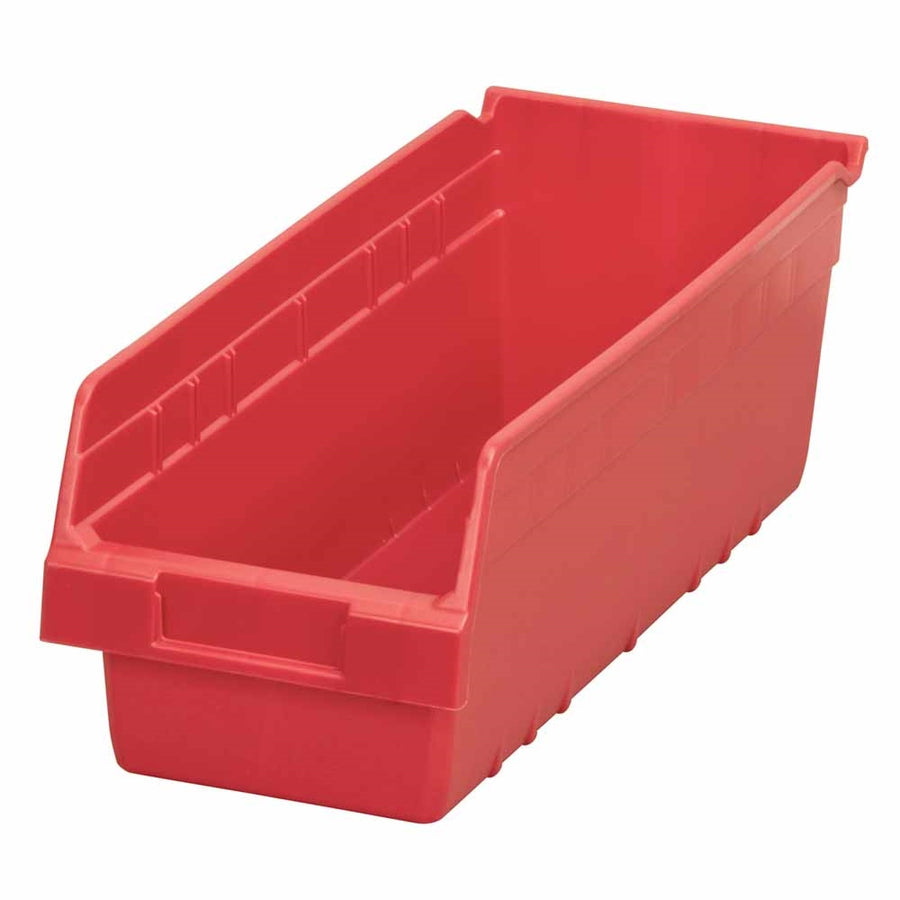 6" ShelfMax Akro Bins - Red