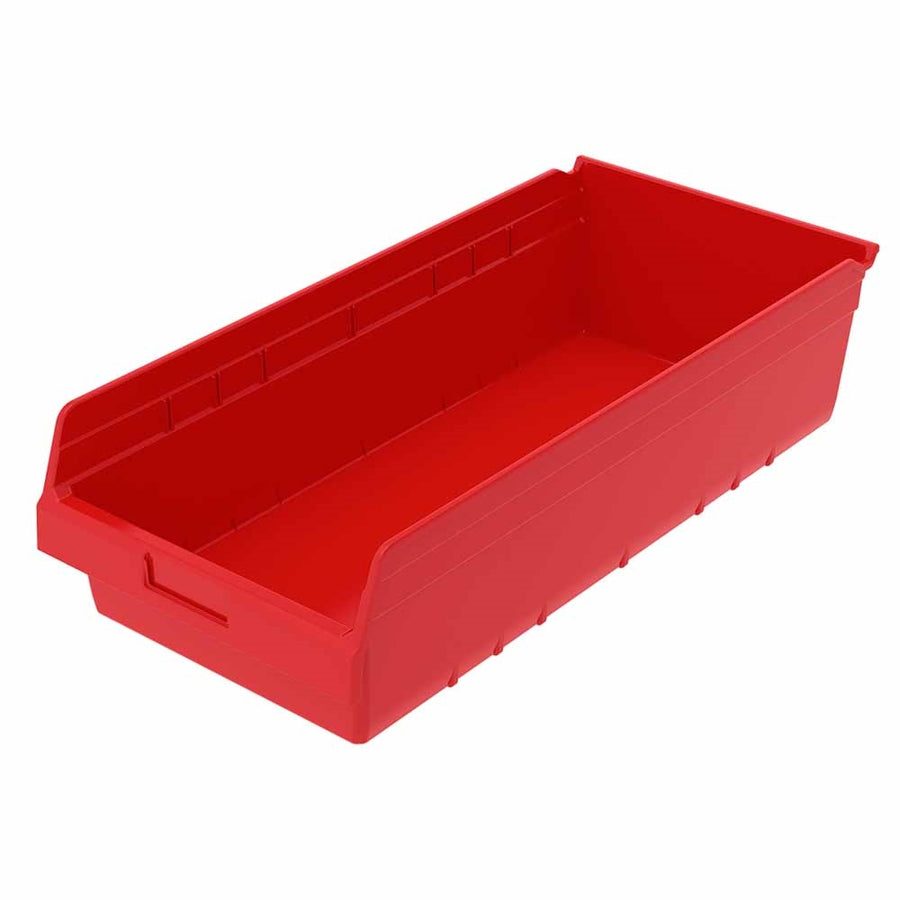 6" ShelfMax Akro Bins - Red