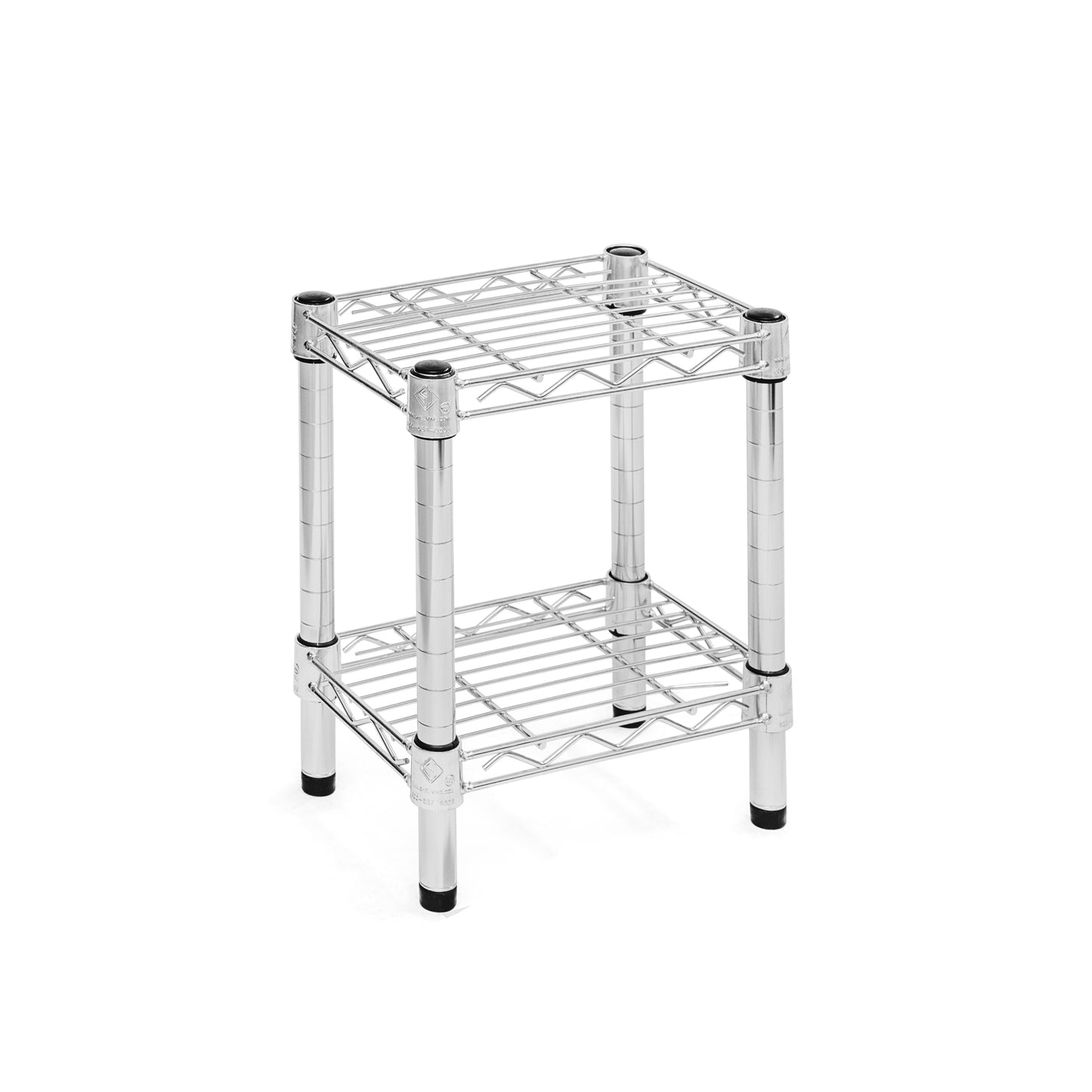 8"d x 14"h Chrome Wire Shelving w/ 2 Shelves