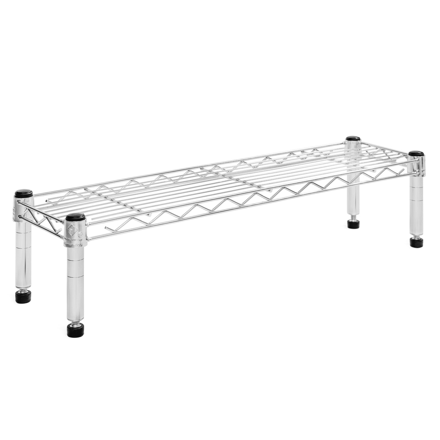 8"d x 6"h Chrome Wire Shelving w/ 1 Shelf