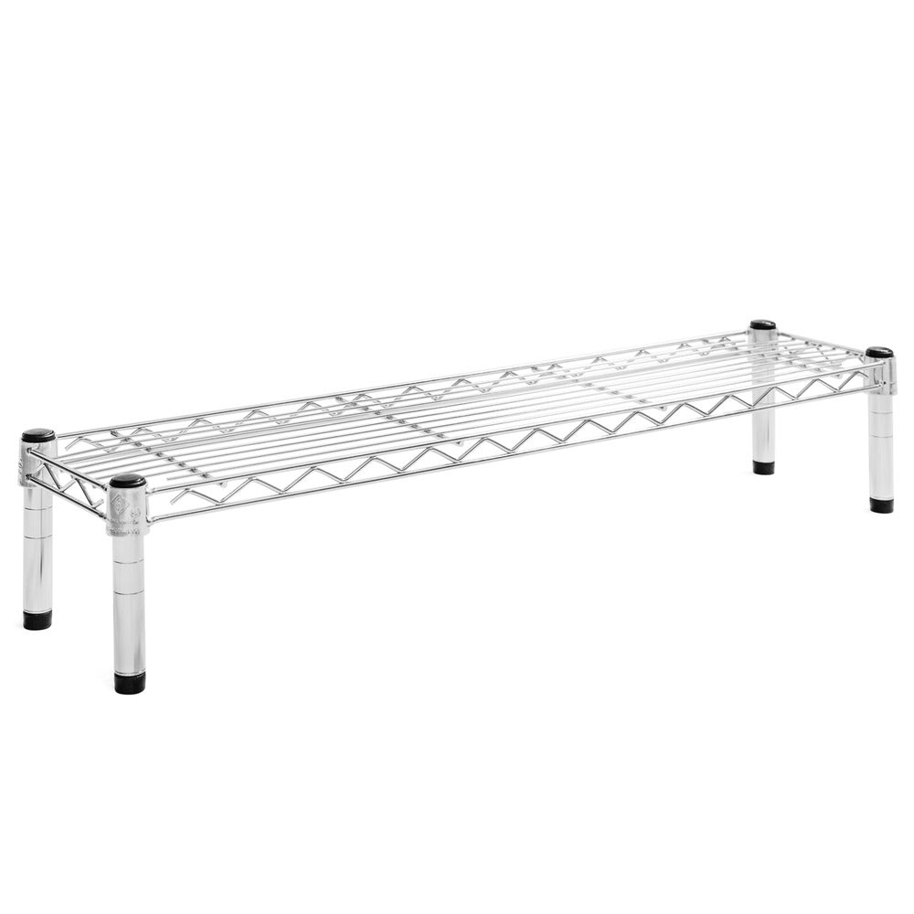 8"d x 6"h Chrome Wire Shelving w/ 1 Shelf