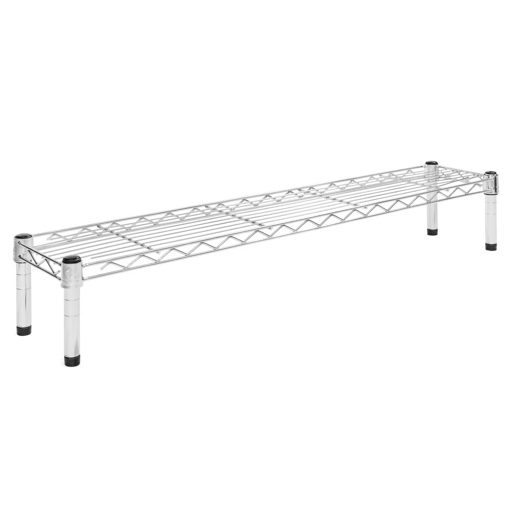 8"d x 6"h Chrome Wire Shelving w/ 1 Shelf