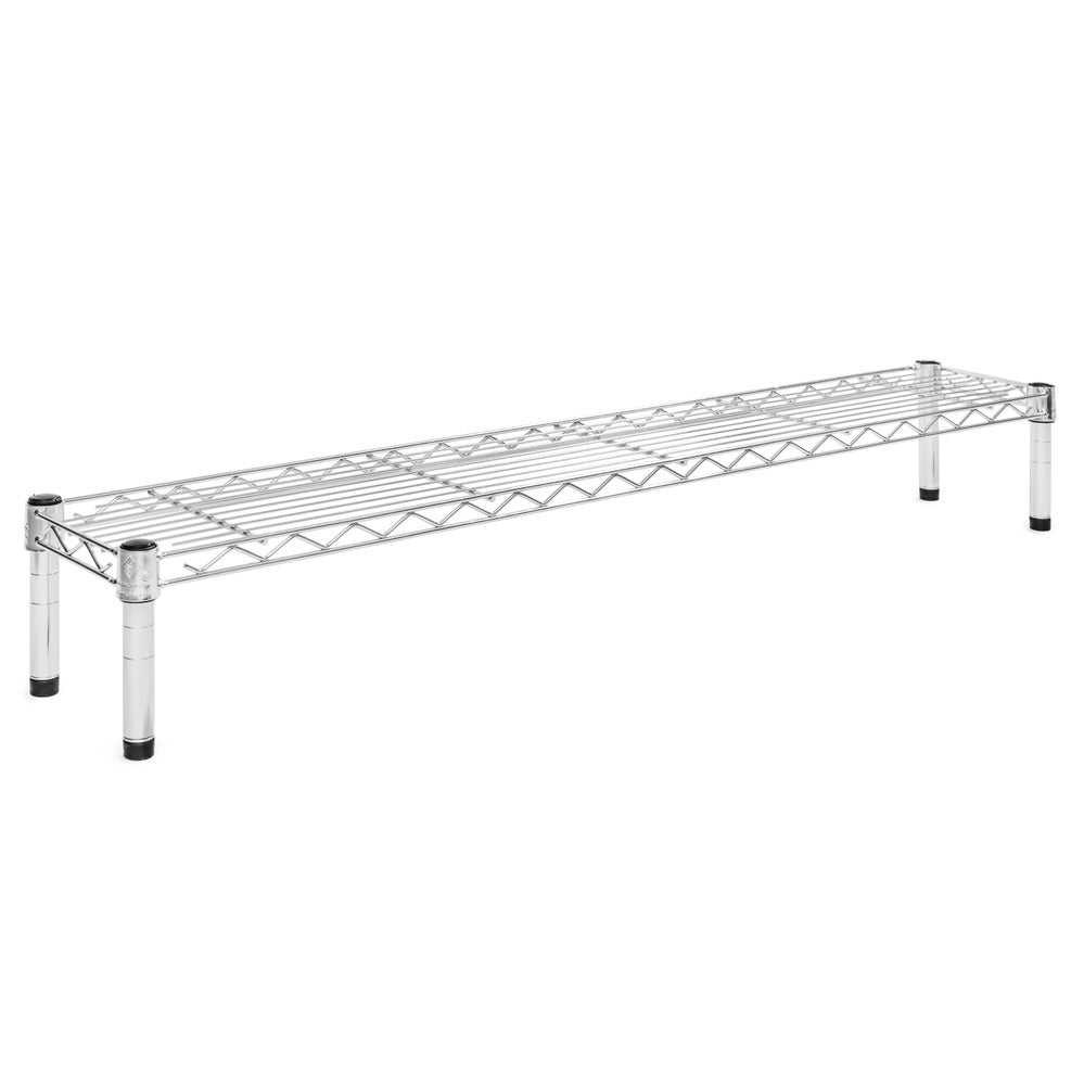 8"d x 6"h Chrome Wire Shelving w/ 1 Shelf