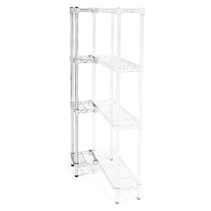 8"d x 8"w Wire Shelving Add-On Units w/ 4 Shelves