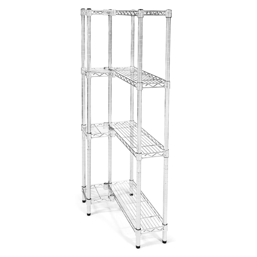 8"d x 8"w Wire Shelving Add-On Units w/ 4 Shelves