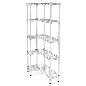 8"d x 8"w Wire Shelving Add-On Units w/ 5 Shelves