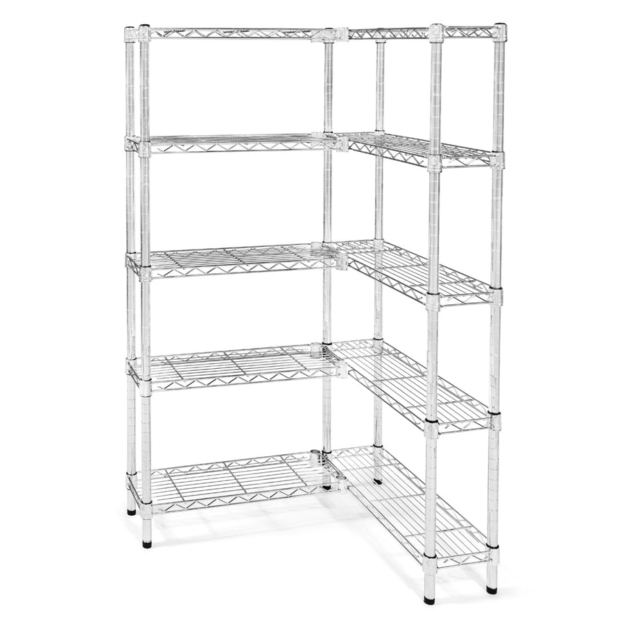 8"d x 12"w Wire Shelving Add-On Units w/ 5 Shelves