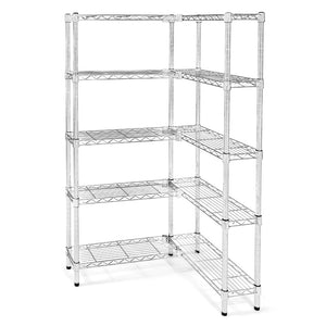 8"d x 12"w Wire Shelving Add-On Units w/ 5 Shelves