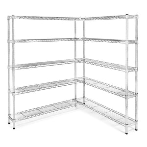 8"d x 30"w Wire Shelving Add-On Units w/ 5 Shelves