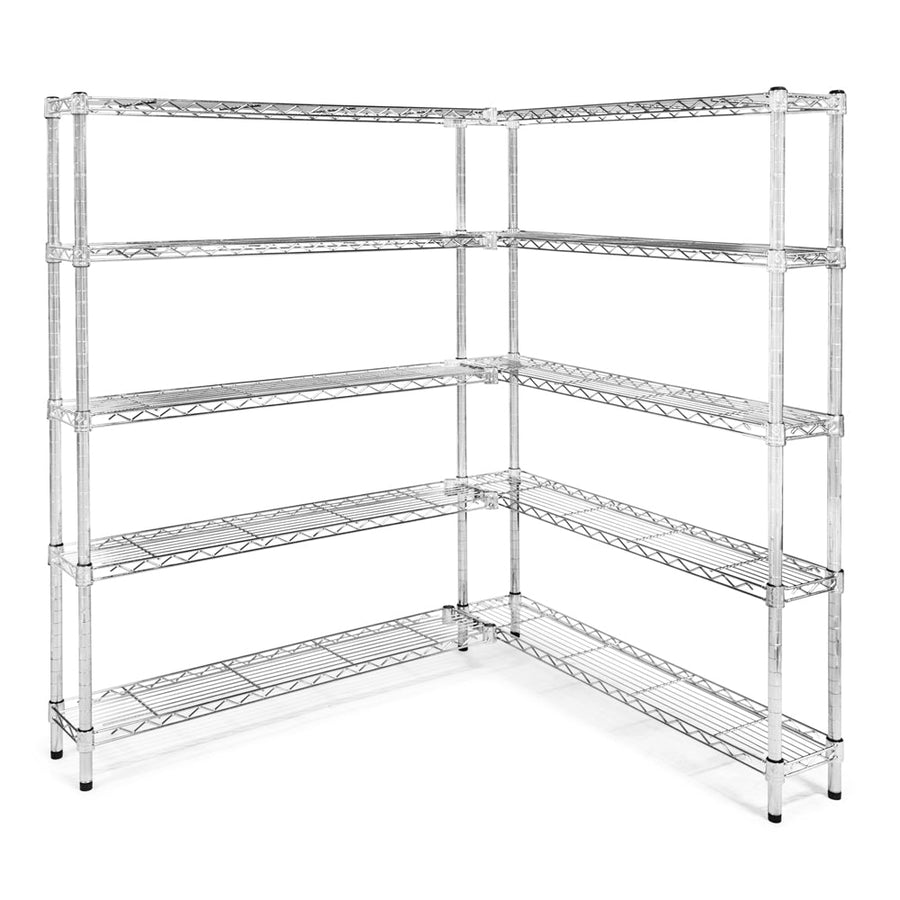 8"d x 36"w Wire Shelving Add-On Units w/ 5 Shelves