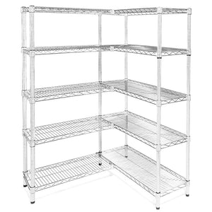 10"d x 18"w Wire Shelving Add-Ons w/ 5 Shelves