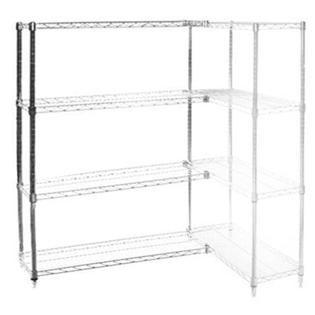 10"d x 48"w Wire Shelving Add-Ons w/ 4 Shelves