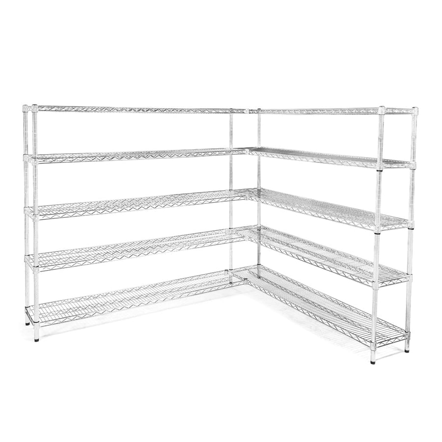 12"d x 54"w Wire Shelving Add-Ons w/ 5 Shelves