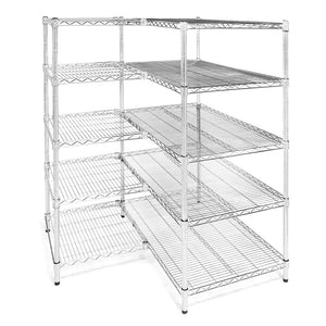 21"d x 21"w Wire Shelving Add-Ons w/ 5 Shelves