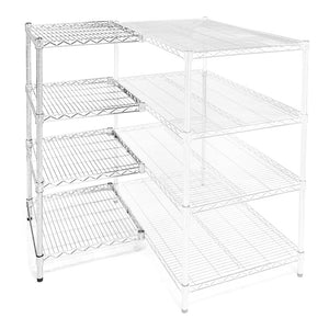 21"d x 21"w Wire Shelving Add-Ons w/ 4 Shelves