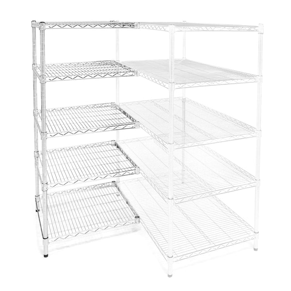 21"d x 30"w Wire Shelving Add-Ons w/ 5 Shelves