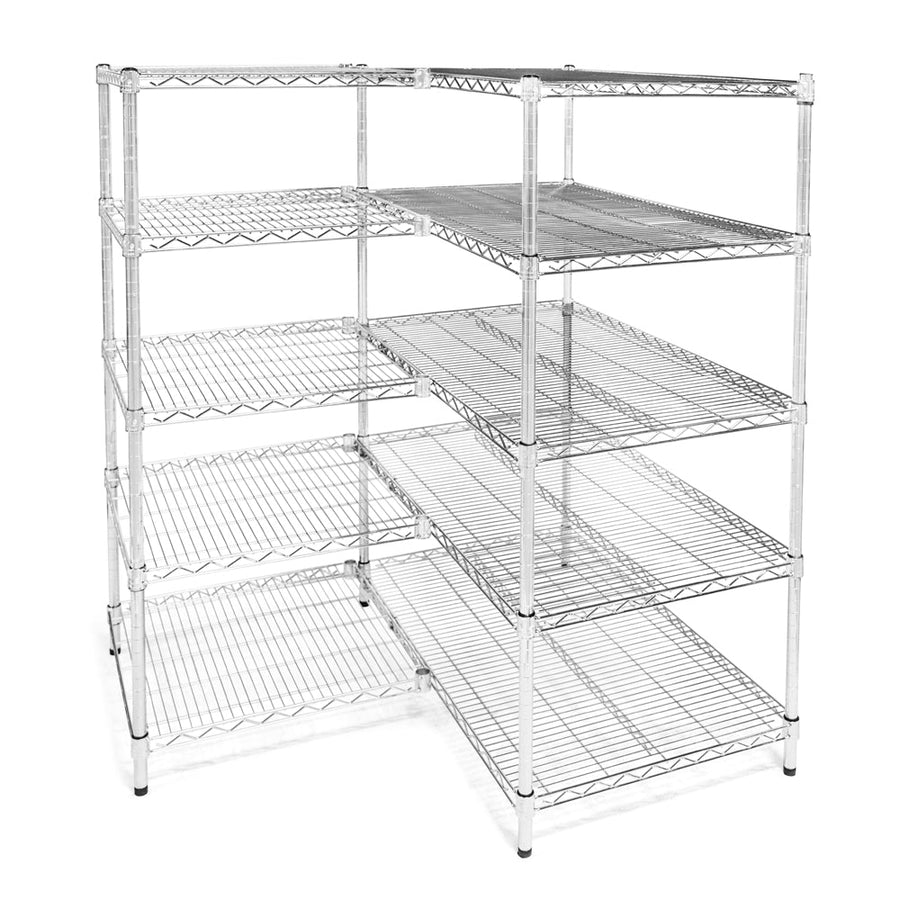 21"d x 30"w Wire Shelving Add-Ons w/ 5 Shelves