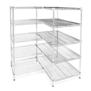 21"d x 30"w Wire Shelving Add-Ons w/ 5 Shelves