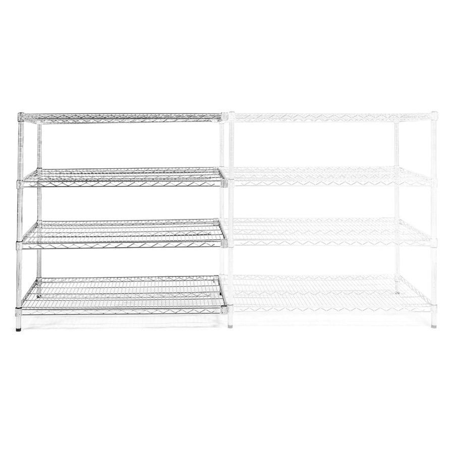 21"d x 30"w Wire Shelving Add-Ons w/ 4 Shelves