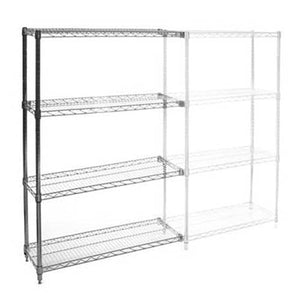 21"d x 30"w Wire Shelving Add-Ons w/ 4 Shelves