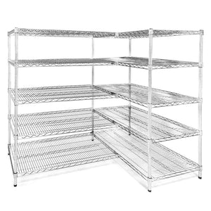 21"d x 42"w Wire Shelving Add-Ons w/ 5 Shelves