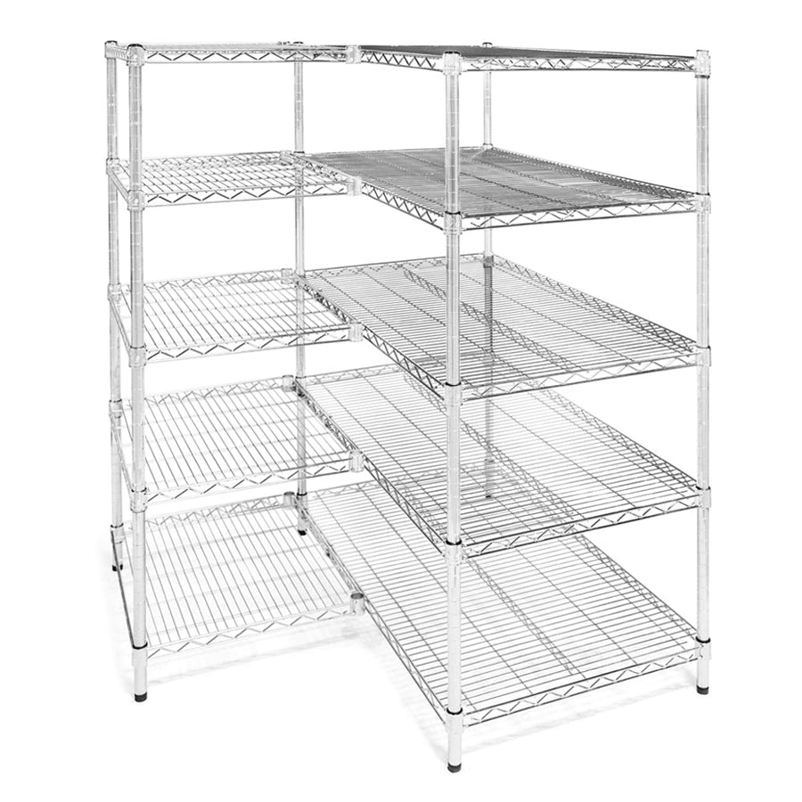 24"d x 24"w Wire Shelving Add-Ons w/ 5 Shelves