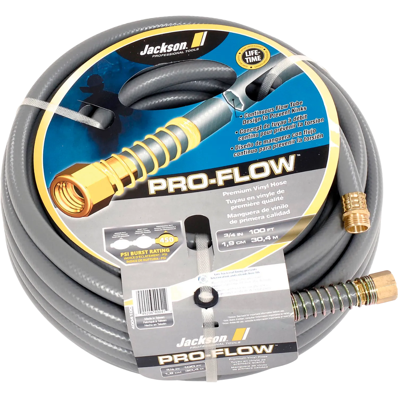 Jackson Professional Tools 3/4" X 100' Pro-flow Heavy Duty Professional Garden Hose