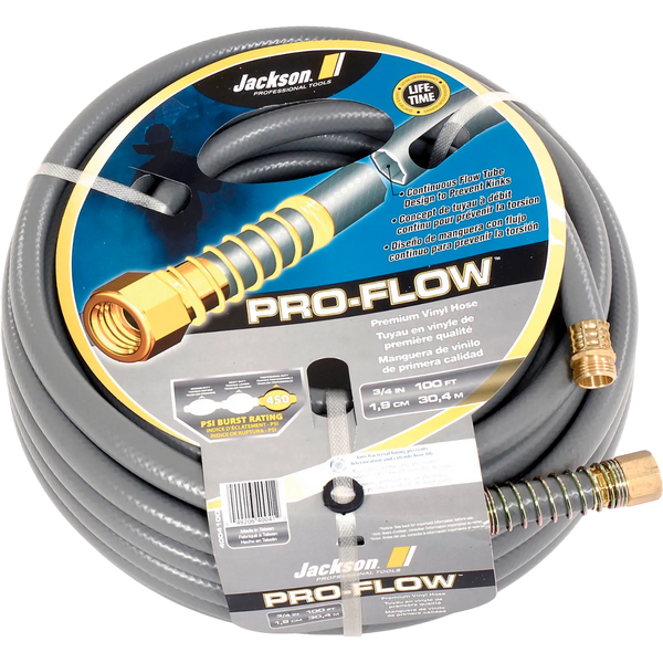 Jackson Professional Tools 3/4" X 100' Pro-flow Heavy Duty Professional Garden Hose