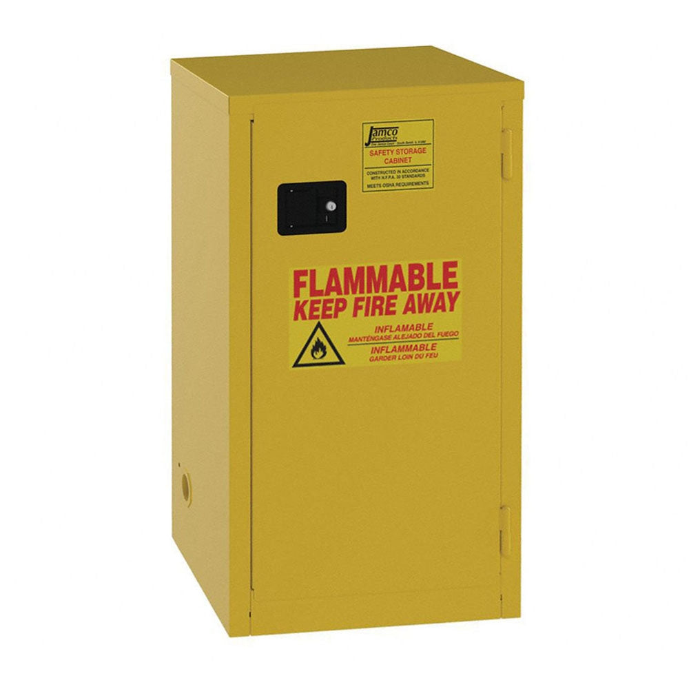 Slimline Flammable Safety Cabinets - Manual Close Single Door