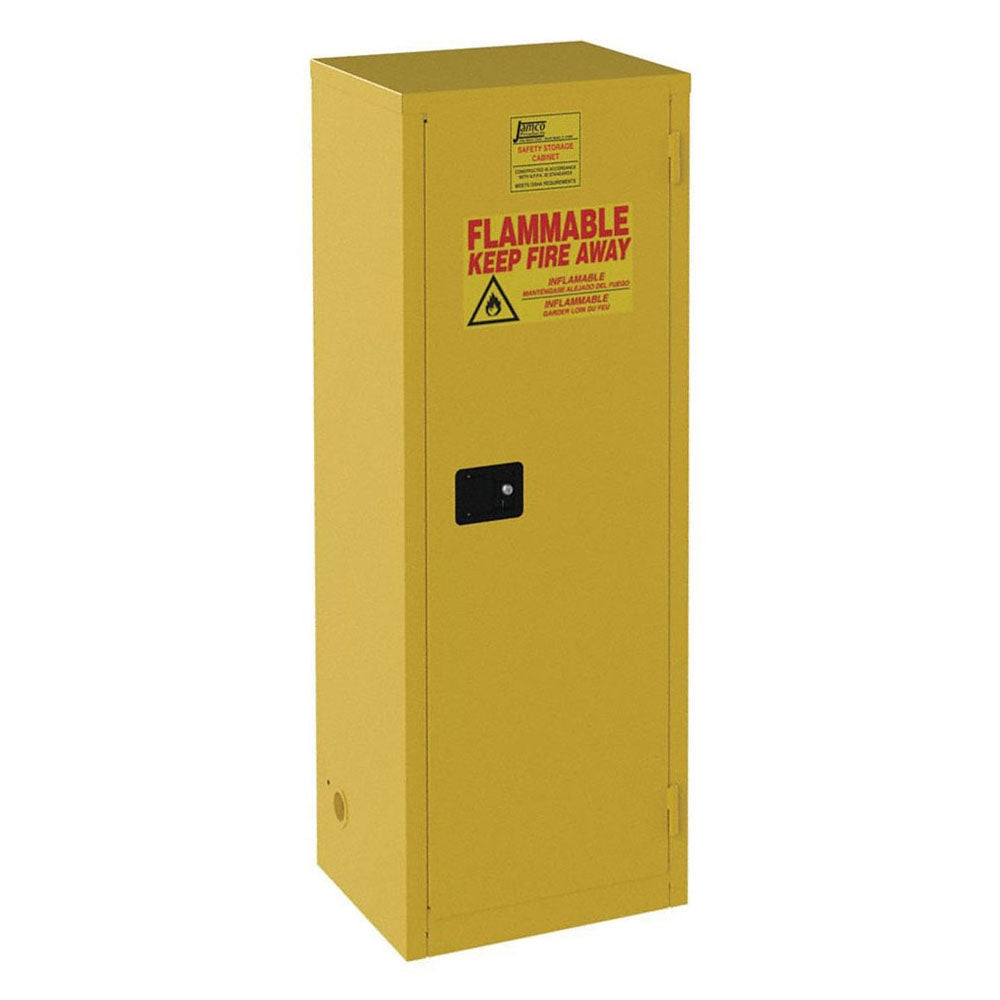 Slimline Flammable Safety Cabinets - Manual Close Single Door