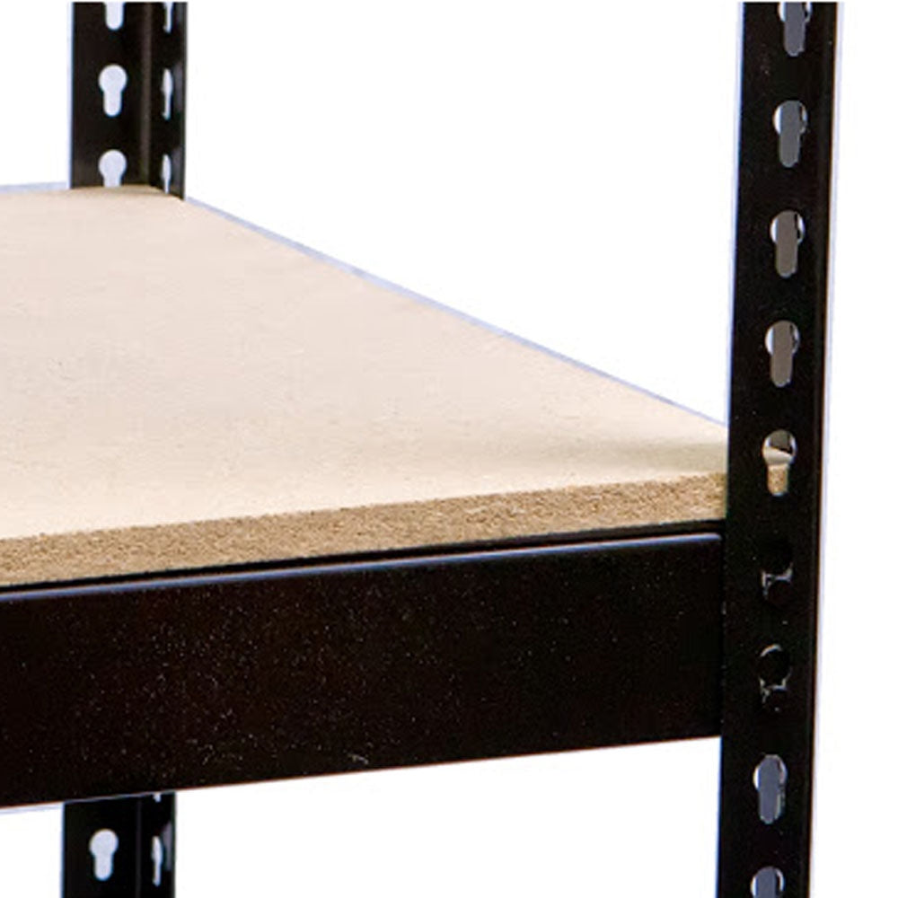 18"d Extra Black Double Rivet Shelf Levels