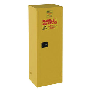 Slimline Flammable Safety Cabinets - Self Close Single Door