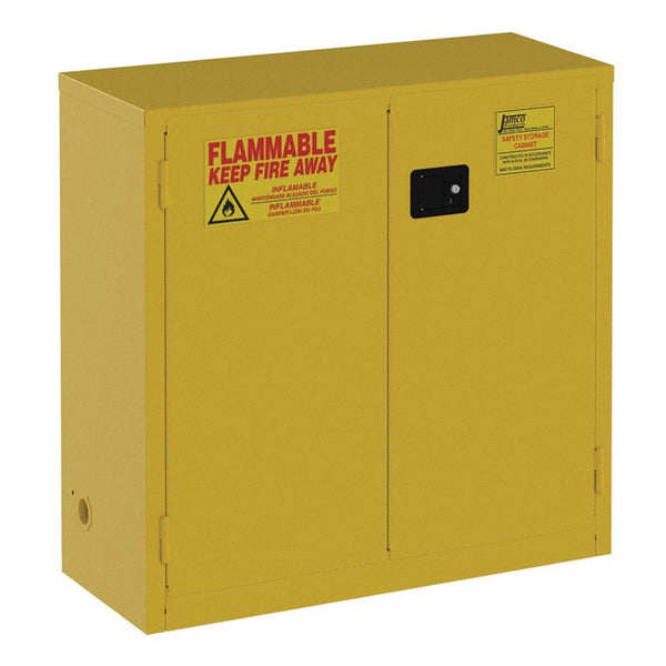 18"d Standard Flammable Safety Cabinets - Manual Close Double Door