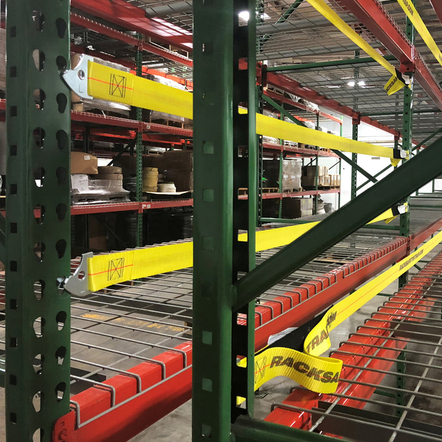 Pallet Rack Safety Straps - Standard Attachment