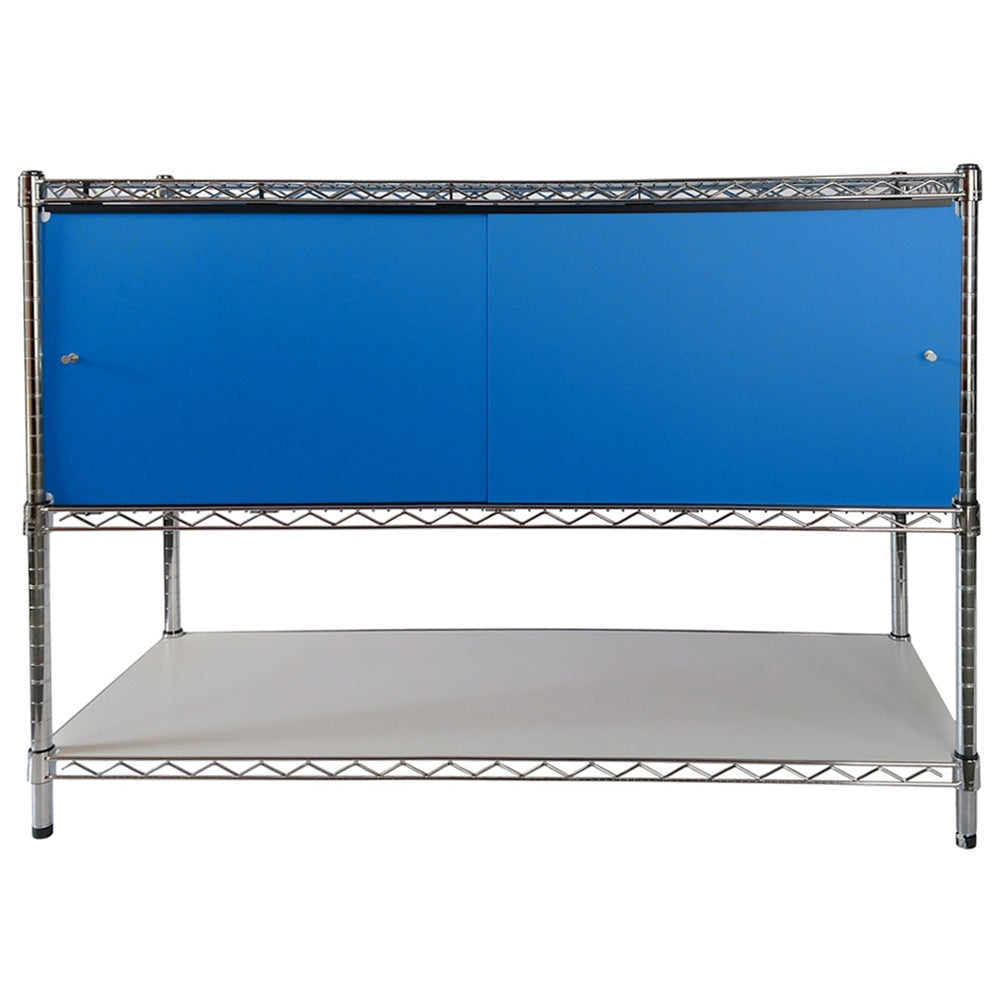 24"d Sliding Door Shelving Enclosures - Standard Colors