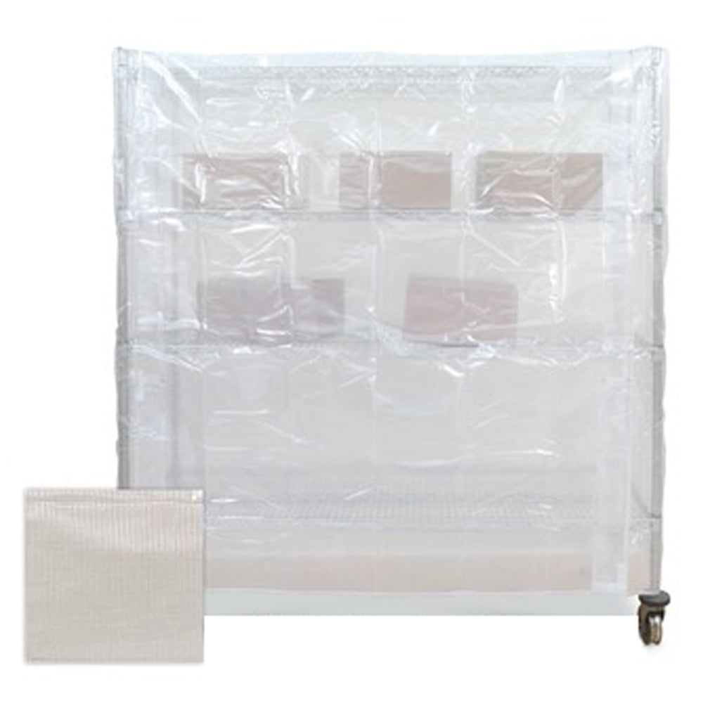 18"d 1/8" Scrim Reinforced Clear Vinyl Cart Covers