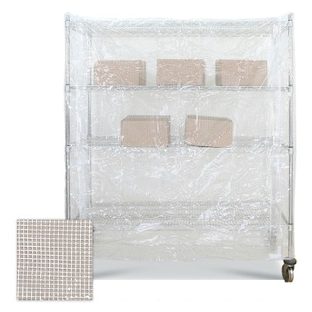 18"d 1/4" Scrim Reinforced Clear Vinyl Cart Covers