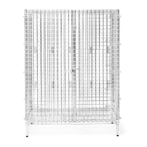 18"d Chrome Wire Security Cages