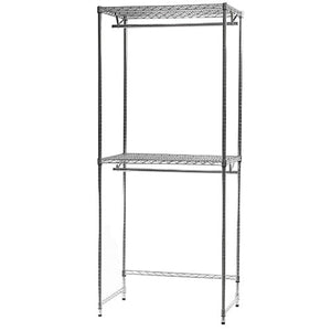 Double Hang Wire Closet Shelving - 24"d x 84"h