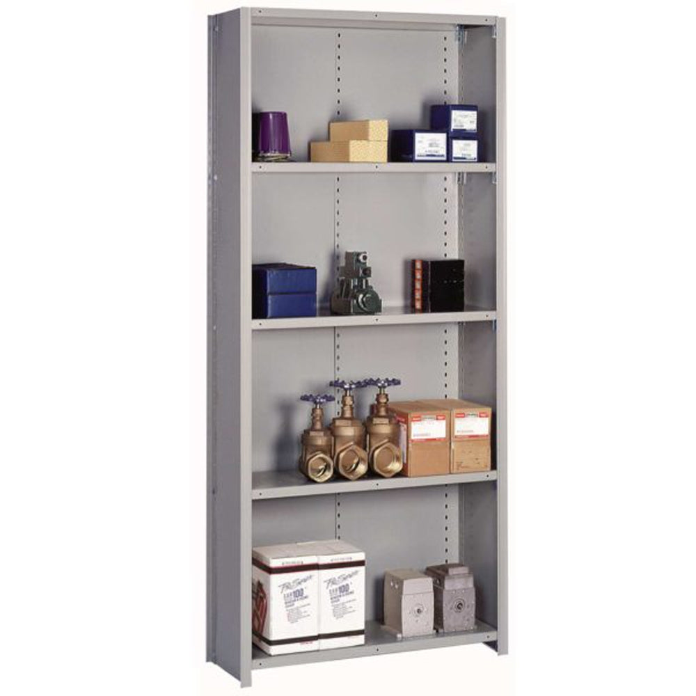 36"w x 84"h Lyon 8000 Series Closed Steel Shelving - Heavy-Duty