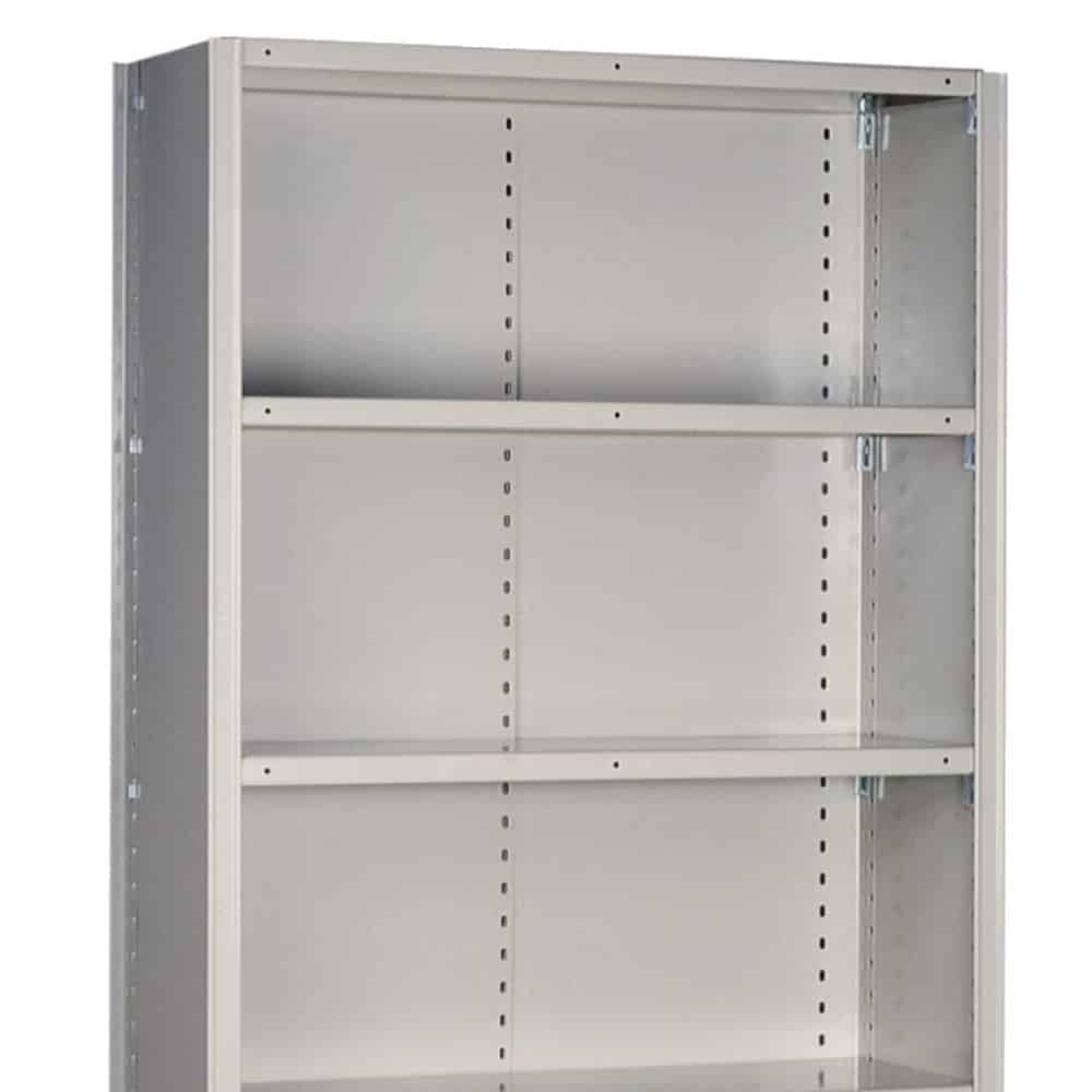 36"w x 84"h Lyon 8000 Series Closed Steel Shelving - Heavy-Duty