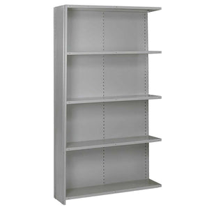 36"w x 84"h Lyon 8000 Series Closed Steel Shelving - Medium-Duty