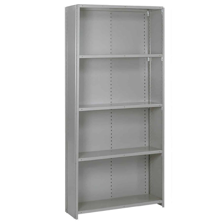 36"w x 84"h Lyon 8000 Series Closed Steel Shelving - Extra Heavy-Duty