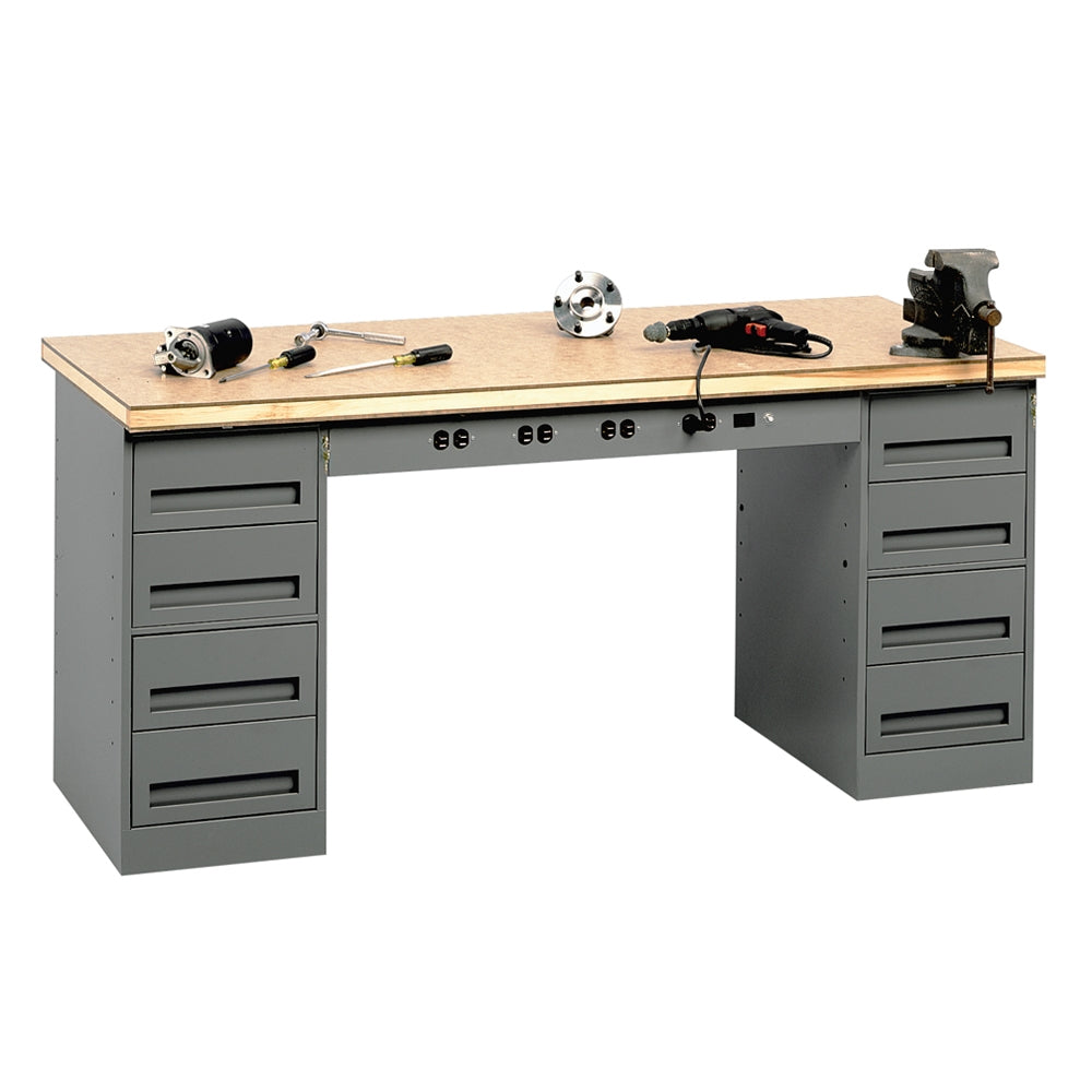 Modular Electric Workbench w/ 2 Drawer Units