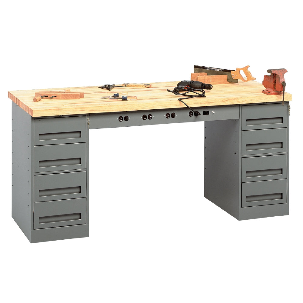 Modular Electric Workbench w/ 2 Drawer Units