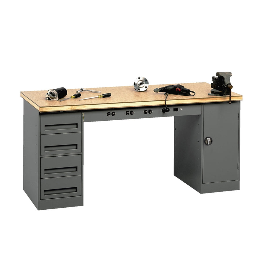 Modular Electric Workbench w/ Drawer Unit & Cabinet